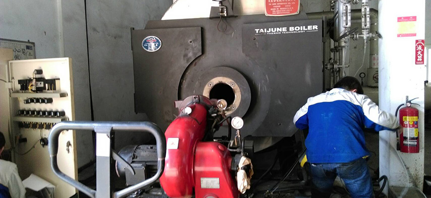 鍋爐燃料轉換生質燃油施工照片